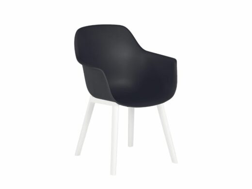 fauteuil next aluminium noir blanc Nicolazi Design