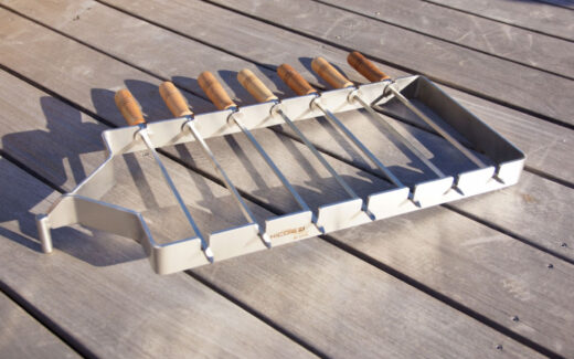 Piques à brochettes Inox pour cheminée d'extérieur Nicolazi Design