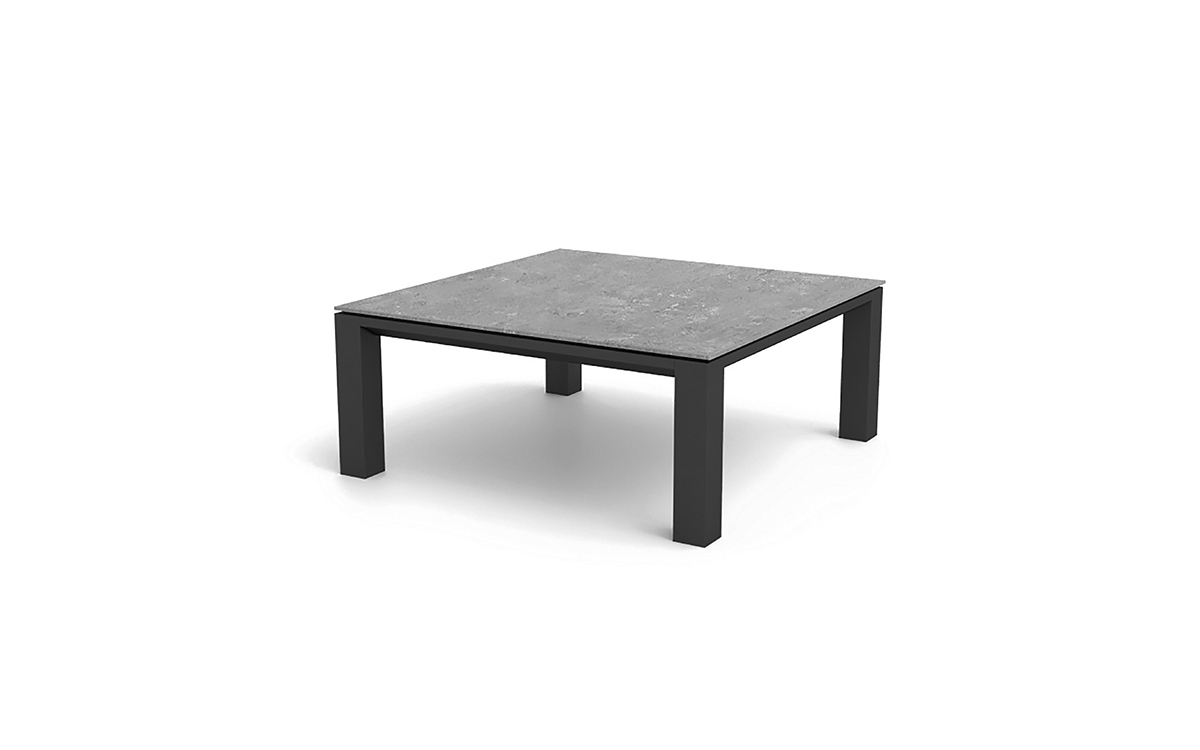 table basse d'extérieur omega alu gris plateau ceramique beton