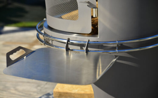 Tablette Inox pour cheminée d'extérieur Nicolazi Design
